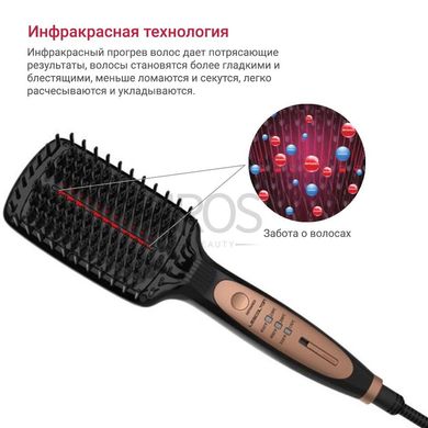 Инфракрасная щетка для выпрямления волос с функцией ионизации LESCOLTON LS-119 - 2 299 грн