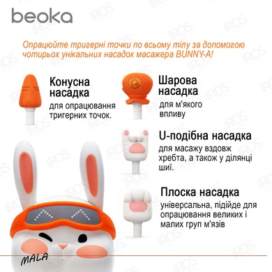 Перкуссионный массажер для тела BUNNY-A - 3 999 грн