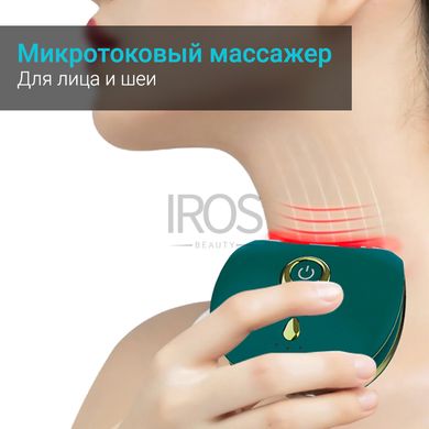 Масажер для обличчя мікростумовий прилад EMS + LED для підтягування шкіри обличчя та шиї OKACHI GLIYA 7615G - 3 399 грн