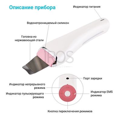 Ультразвуковой скрабер для чистки лица IMATE 5801 - 2 499 грн