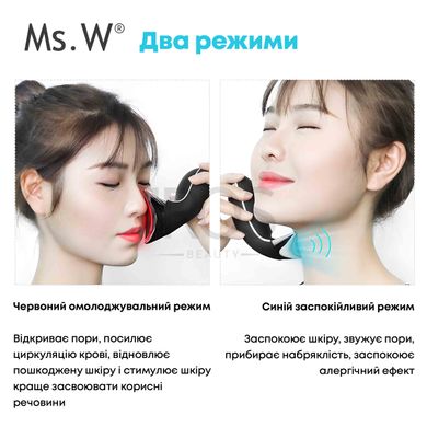 Массажер для лица NECK CARE ll Skin Hot and Cold massager Ms.W аппарат микротокового лифтинга  - 4 199 грн