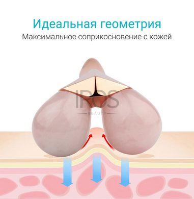Нефрітовий роліковий масажер для обличчя та тіла 3D ролер з рожевого кварцу SUYANMEI - 1 499 грн