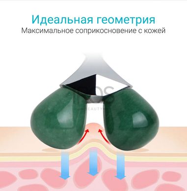 Нефритовый роликовый массажер для лица и тела 3D ролер SUYANMEI - 1 399 грн